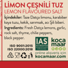 Kocamaar Çiftliği Limon Çeşnili Tuz – Sarımsak & Kekik & Şili Biberi 70 gr