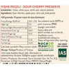 Kocamaar Çiftliği Vişne Reçeli (Rafine Şeker İlavesiz)265 gr