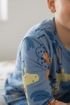 Erkek Çocuk %100 Pamuktan Üretilmiş Eğlenceli Hayvan Desenli Pijama Takımı