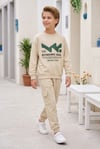 Erkek Çocuk Dynamic Soul Baskılı %100 Pamuk İki İplik Sweatshirt Ve Kargo Cepli Eşofman Takımı