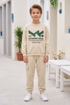Erkek Çocuk Dynamic Soul Baskılı %100 Pamuk İki İplik Sweatshirt Ve Kargo Cepli Eşofman Takımı