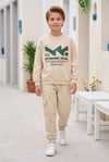 Erkek Çocuk Dynamic Soul Baskılı %100 Pamuk İki İplik Sweatshirt Ve Kargo Cepli Eşofman Takımı