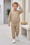 Erkek Çocuk Greatness Yazı Baskılı %100 Pamuk İki İplik Fırçalı Kumaş Cepli Takım