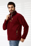 Erkek Hastane Polar Ceket Bordo