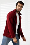 Erkek Hastane Polar Ceket Bordo