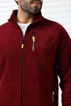 Erkek Hastane Polar Ceket Bordo