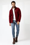 Erkek Hastane Polar Ceket Bordo