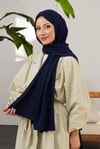 MEDİNE İPEĞİ LACİVERT