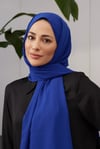 MEDİNE İPEĞİ SAKS MAVİ