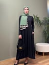 %100 PAMUKLU SWEAT ELBİSE SIYAH 