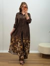 Amber Floral Takım Acı Kahve