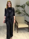 Asimetrik Tunikli Batik Takım Siyah