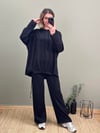 OYSHO KUMAŞ İKİLİ TAKIM SİYAH