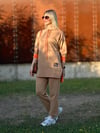 STİL ARMALI İKİLİ TAKIM KREM TURUNCU
