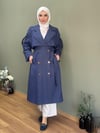 TASARIM DENİM TRENÇKOT 
