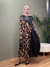 TASARIM LEOPAR SWEAT ELBİSE MODEL 2