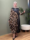 TASARIM LEOPAR SWEAT ELBİSE MODEL 2