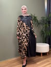 TASARIM LEOPAR SWEAT ELBİSE MODEL 2