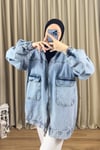Bomber Denim Ceket 