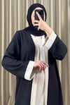 İkili Abaya Takım Siyah