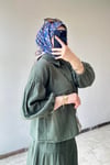müslin etekli takım haki