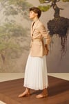 ABRİL %100 KETEN BLAZER BEJ