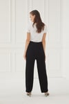 ANEMONE SOĞUK İPLİK PANTOLON SİYAH