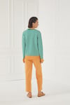 ANEMONE SOĞUK İPLİK PANTOLON SOMON