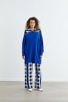 AQUİLA MERSERİZE PANTOLON SAKS-EKRU-SİYAH
