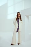 BELİZZİ BLAZER EKRU-LACİVERT