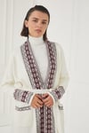 BERİT ŞAL YAKA UZUN HIRKA EKRU MÜRDÜM TOZPEMBE GRİ
