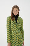 BUENO JAKARLI  BLAZER CEKET YEŞİL DESENLİ