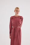 CARMEN GOLD DETAYLI ELBİSE BORDO