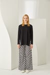 DESENLİ KREP PANTOLON DAMA DESEN