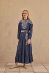 DİNA TENCEL ELBİSE LACİVERT
