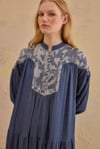 DİNA TENCEL ELBİSE LACİVERT