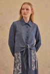 DİNA TENCEL ETEKLİ TAKIM LACİVERT