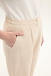 ELVİRA 100% KETEN HAVUÇ PANTOLON BEJ