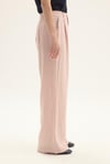 ELVİRA 100% KETEN PALAZZO PANTOLON PEMBE
