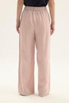 ELVİRA 100% KETEN PALAZZO PANTOLON PEMBE