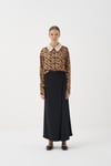GACE PİLE DETAYLI PANTOLON SİYAH