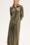JUANA PİLİSELİ ETEK GOLD