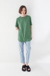 KISA KOLLU BASİC TSHIRT HAKİ