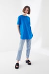KISA KOLLU BASİC TSHIRT SAKS