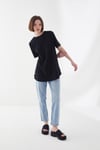 KISA KOLLU BASİC TSHIRT SİYAH