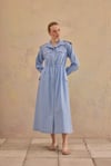 LUCİDA APOLET DETAYLI ELBİSE BEBE MAVİ
