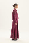LUMOS POPLİN ETEKLİ TAKIM BORDO