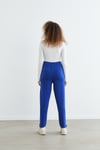 MERSERİZE DAR PAÇA PANTOLON SAKS