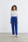 MERSERİZE DAR PAÇA PANTOLON SAKS
