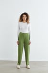 MERSERİZE DAR PAÇA PANTOLON YEŞİL
